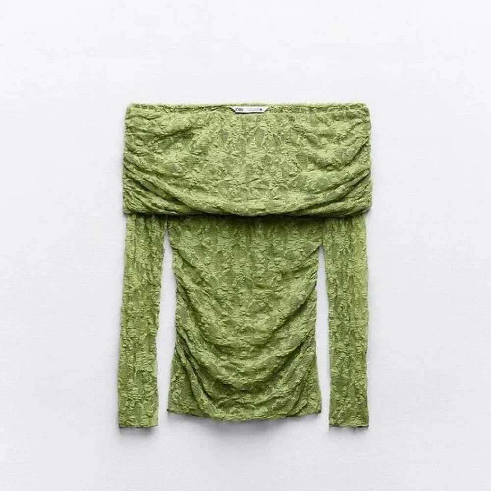 Zara Green Lace L NWT
